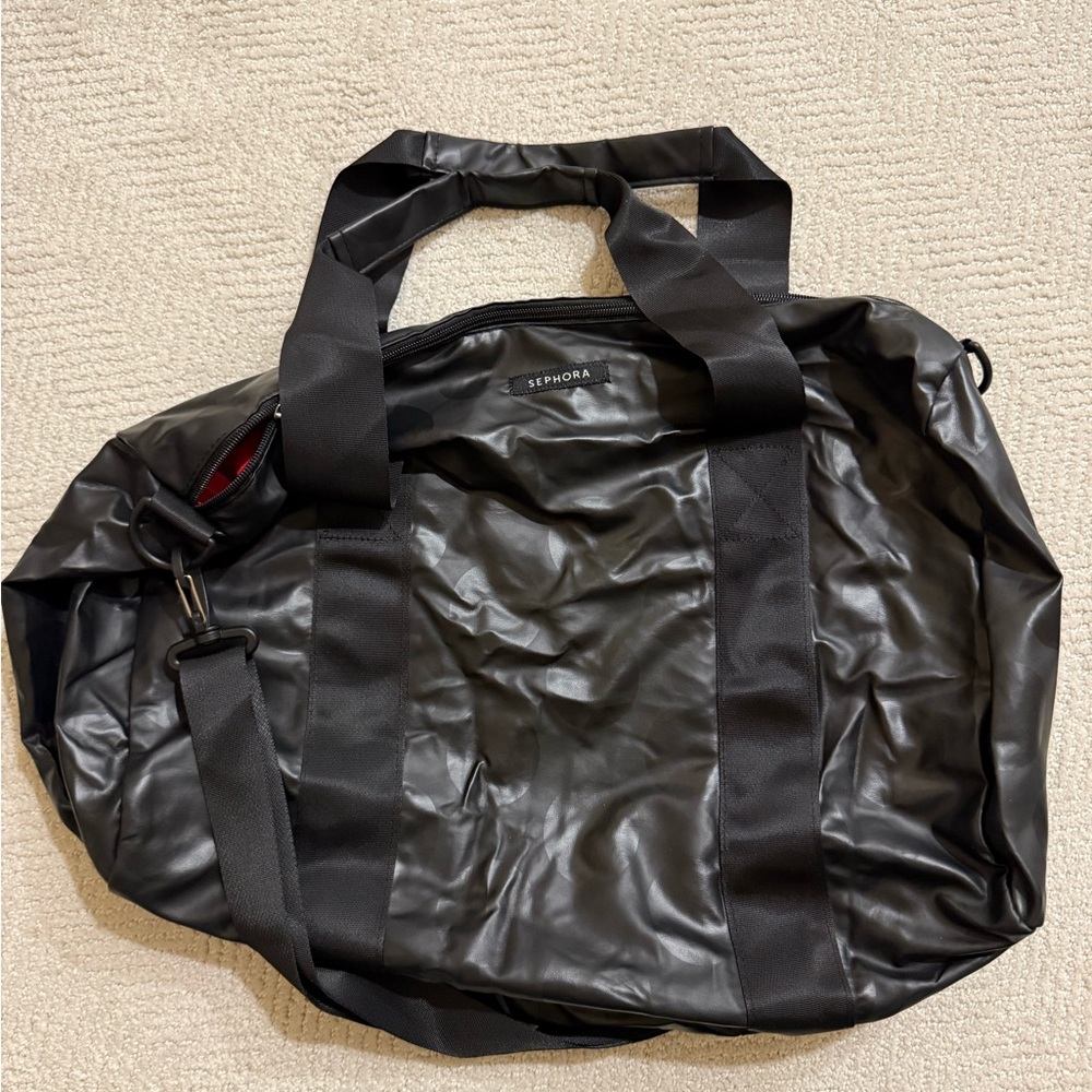 Sephora Gym Bag - Black w/ Red Lining
